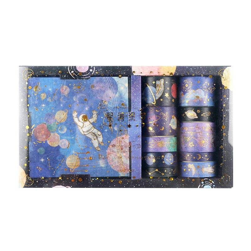 20 Pcs/Box Le Petit Prince Space Travelling Washi Tape Set Galaxy Adhesive Tape DIY Scrapbooking Sticker Label Masking Tape Gift