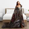 Soft Warm Blanket Picnic Thragg Invincible Villain Portrait Throw Blanket Flannel Bedspread For Home Decor Funny Sofa Bed Cover