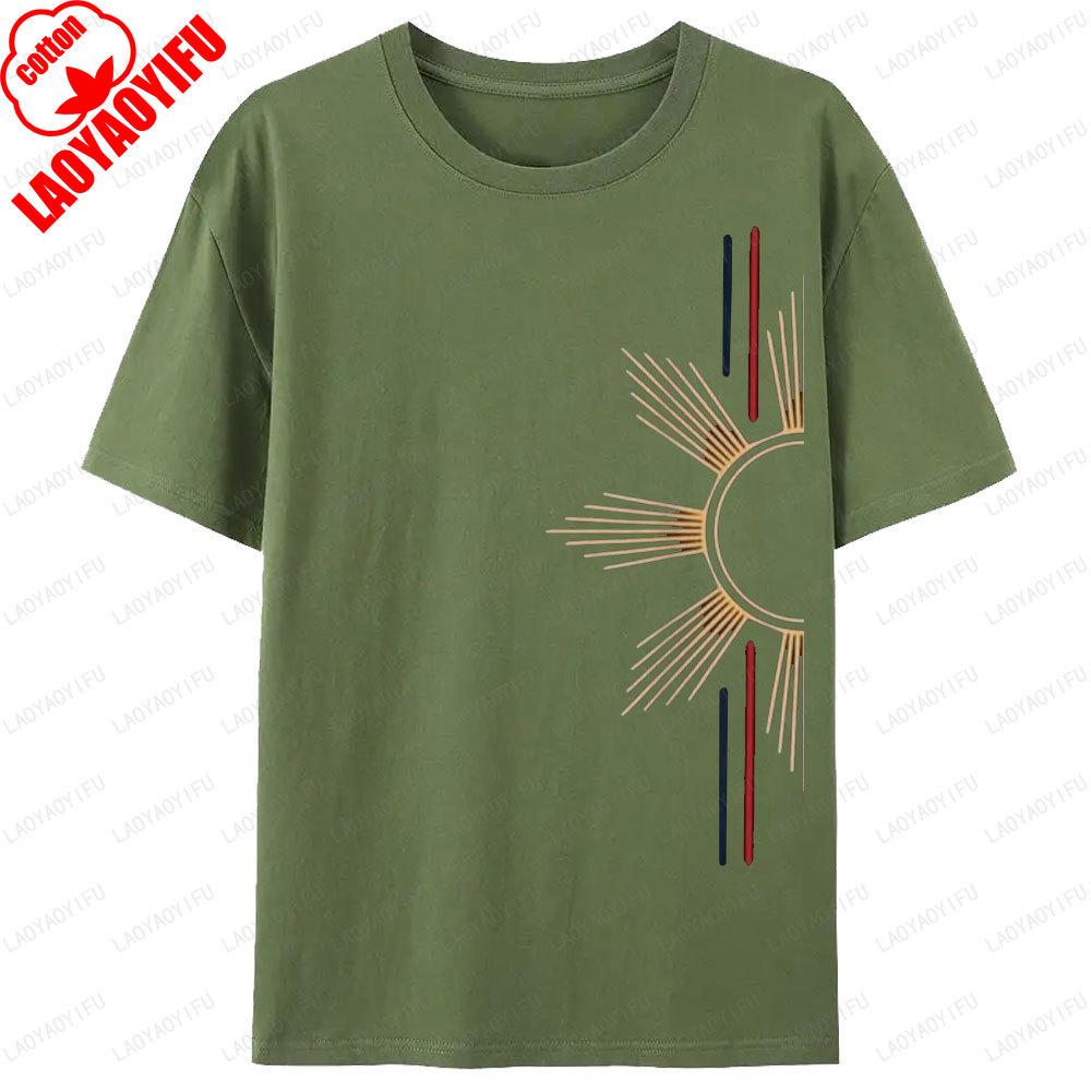 Minimalist Filipino Sun TShirt Philippines Graphic Simple Printed Tshirts For Unisex Unisex Clothing Casual Street Fashion Tops