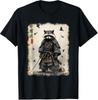 Samurai Raccoon T-Shirt, Japanese Warrior Art, Retro Ukiyo-e Graphic Tee