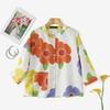 ZANZEA Women Casual Round Neck 3/4 Sleeve Summer Loose Print Blouse
