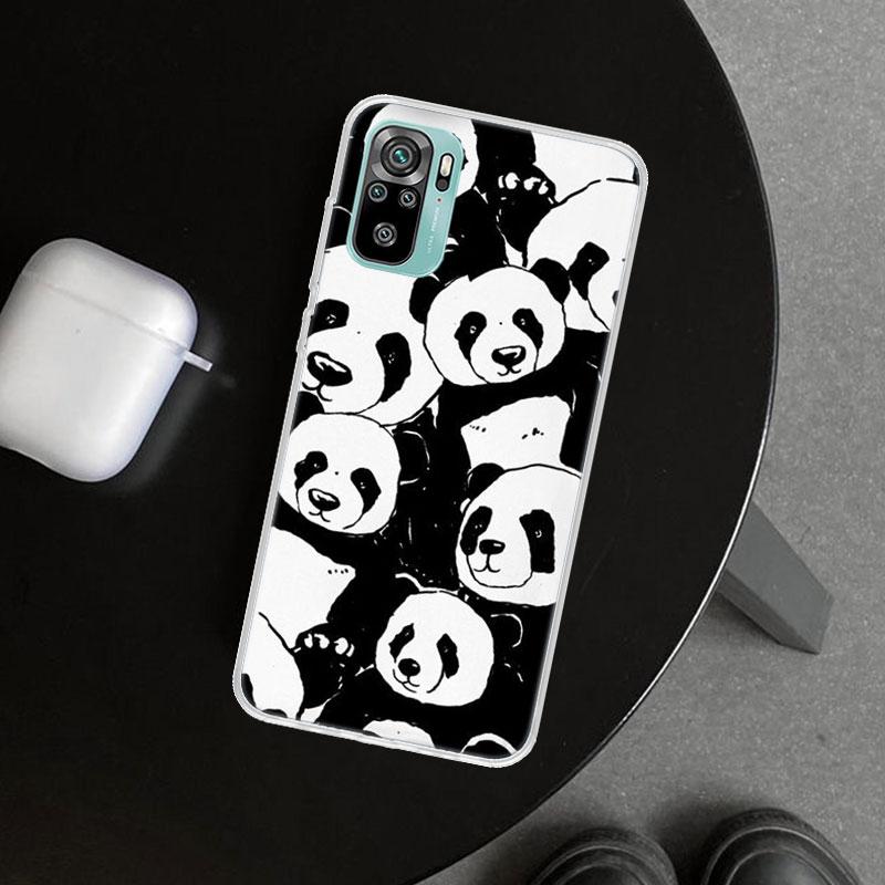 Cartoon Cute Panda Bear Phone Case Cover for Xiaomi Redmi Note 15 14 13 12 11 Pro Plus 14S 12S 11S 11T 11E 10S 10 Customized Fun