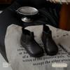 XSHX Retro "round Head Short Boots" Baby Functional Toddler Shoes Winter Velvet Boys and Girls Side Zipper 248058