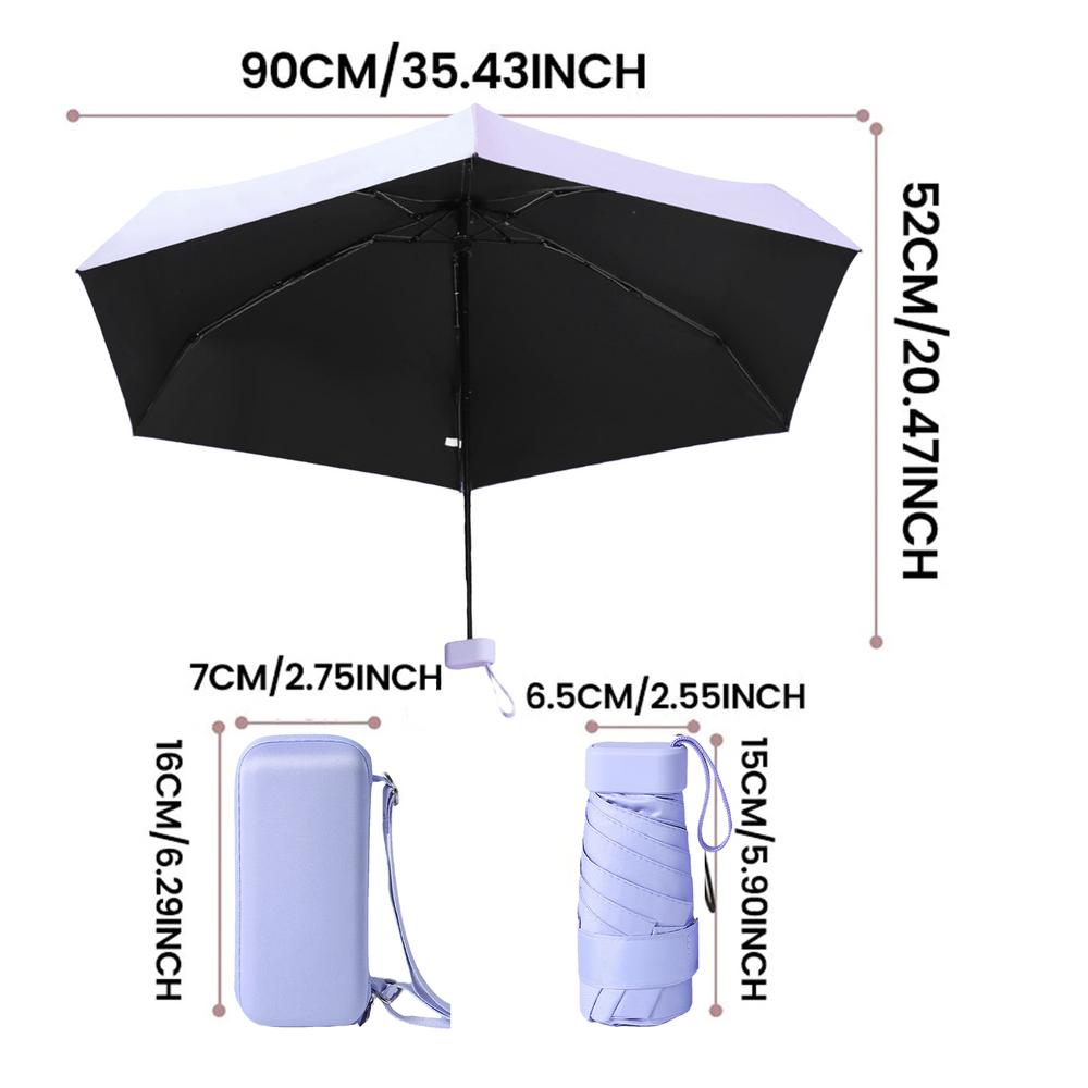 Sun Shade Umbrella Outdoor Portable Upf 50 Small Lightweight & Tiny Umbrella Mini Waterproof Umbrella Travel-Ready Open Diameter