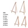 Wood Material Tabletop Easel Small Size Foldable Design Painting Display Holder Triangle Shape DIY Craft Wood Drawing Easel