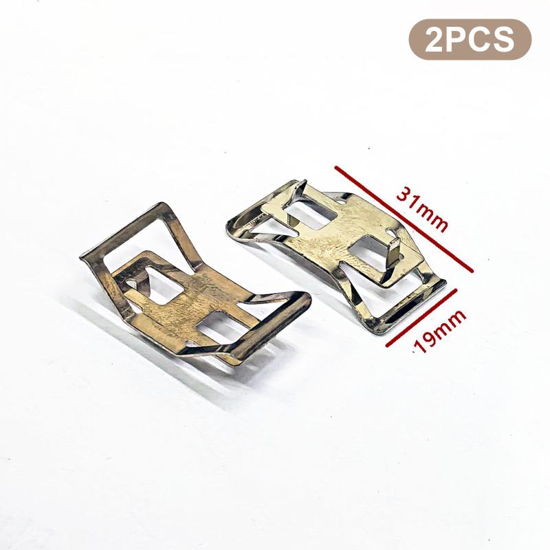 2Pcs Motorcycle Caliper Lower Pump Brake Pump Stainless Steel Spring Plate Motorcycle Caliper Brake Pads