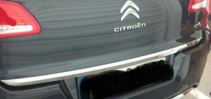 Citroen C4 II B7 - CHROME STRIP Chromed Tailgate