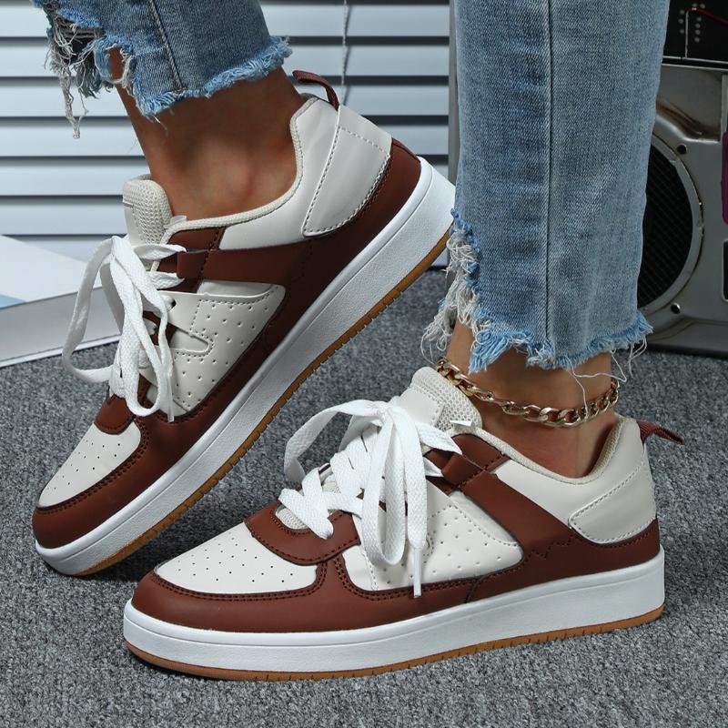 Women Chunky Shoes Trendy Platform Shoes Classic Board Shoes Men PU Leather Casual Sneakers for Outdoor Walking Traveling Jogging
