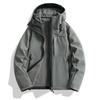 Couple's Soft Shell Ski Jacket with Hood - Warm, Windproof, Waterproof, Plus Velvet, Trendy Mountaineering Outerwear