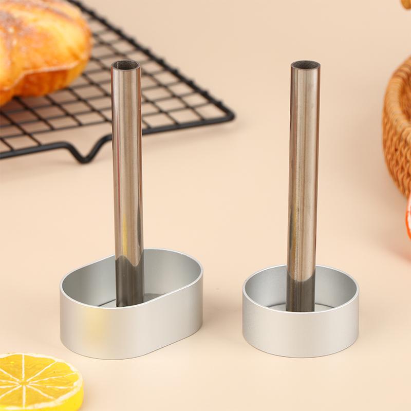 Ανοξείδωτο Πιεστήριο Pulburon Με Ωθητήρα Εργαλεία Διακόσμησης Τούρτας DIY Δαχτυλίδι Φόρμας Μους Τούρτας Δαχτυλίδια Μαγειρικής Εργαλεία Ψησίματος