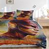 3pcs Flash Superhero Cover Set, Bedding Set, Soft Comfortable Duvet Cover, For Bedroom, Guest Room (1*Duvet Cover + 2*Pillowcases, Without C