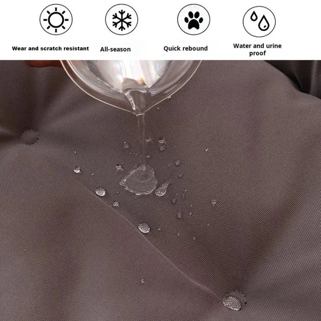 Luxusbett für Hunde, kratzfest, verschleißfest, wasserdicht, Haustier-/Katzennest, Hundekissen, weiches Sofa mit hoher Rückfederung, Hundezubehör