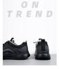 Automne/Hiver Chaussures de Course Décontractées d'Extérieur à Semelles Épaisses Noires pour Homme - Imperméables & Polyvalentes