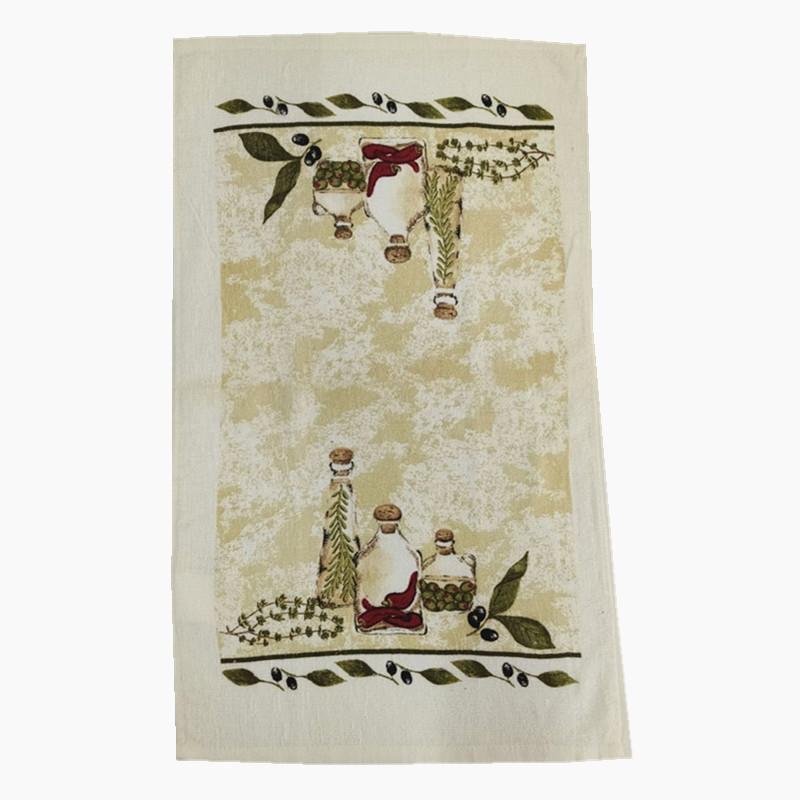 1 pièce 40x70cm Serviette à thé imprimée colorée en coton Torchons de cuisine Chiffon de nettoyage absorbant l'eau Cadeau pour fête à la maison