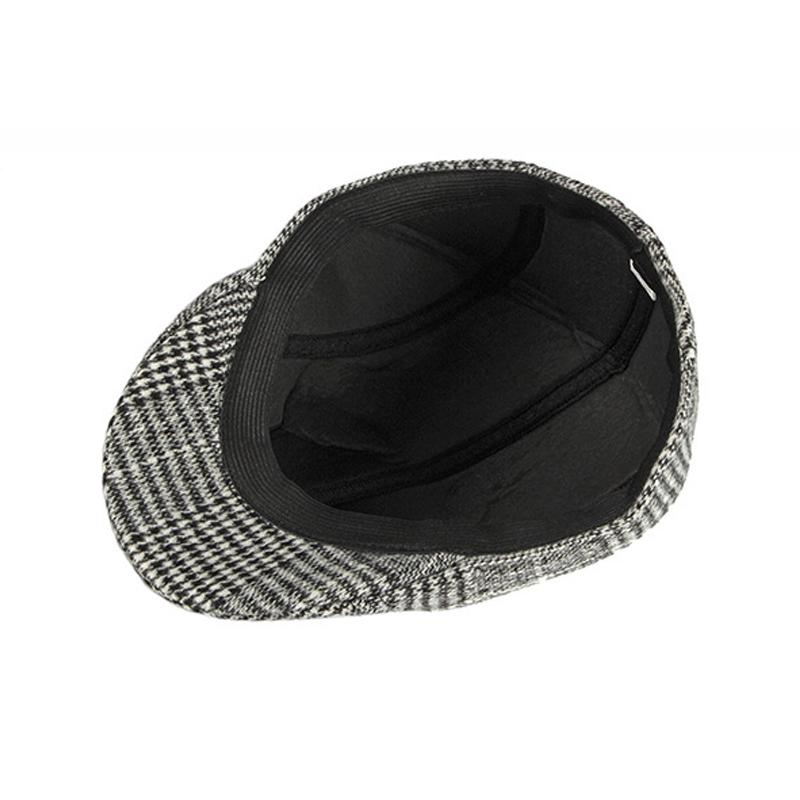 Autumn Winter Thick Newsboy Caps Men Classic Herringbon Beret Flat Caps Vintage Beret Gatsby Painters Hats Driver Ivy Hat Boina