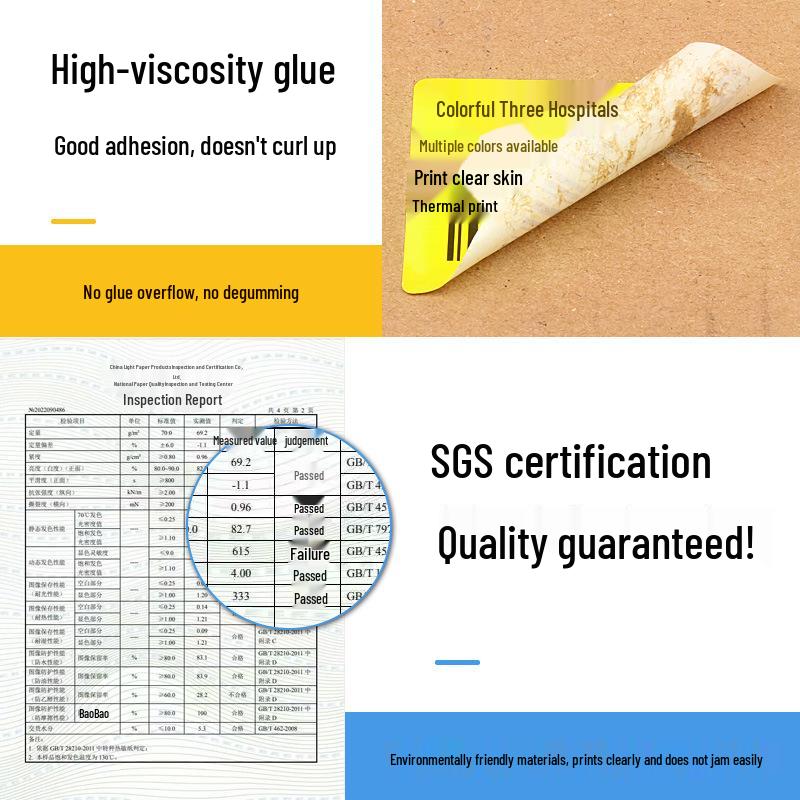 Durable Thermal Paper Labels for Express Barcode Printer - Sizes: 60x40, 30, 20, 50, 70, 80, 100x100
