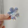 Heart-Shaped High-End Leopard Print Hair Claw Clip for Women - Small Acetate Temperament Ponytail Accessory