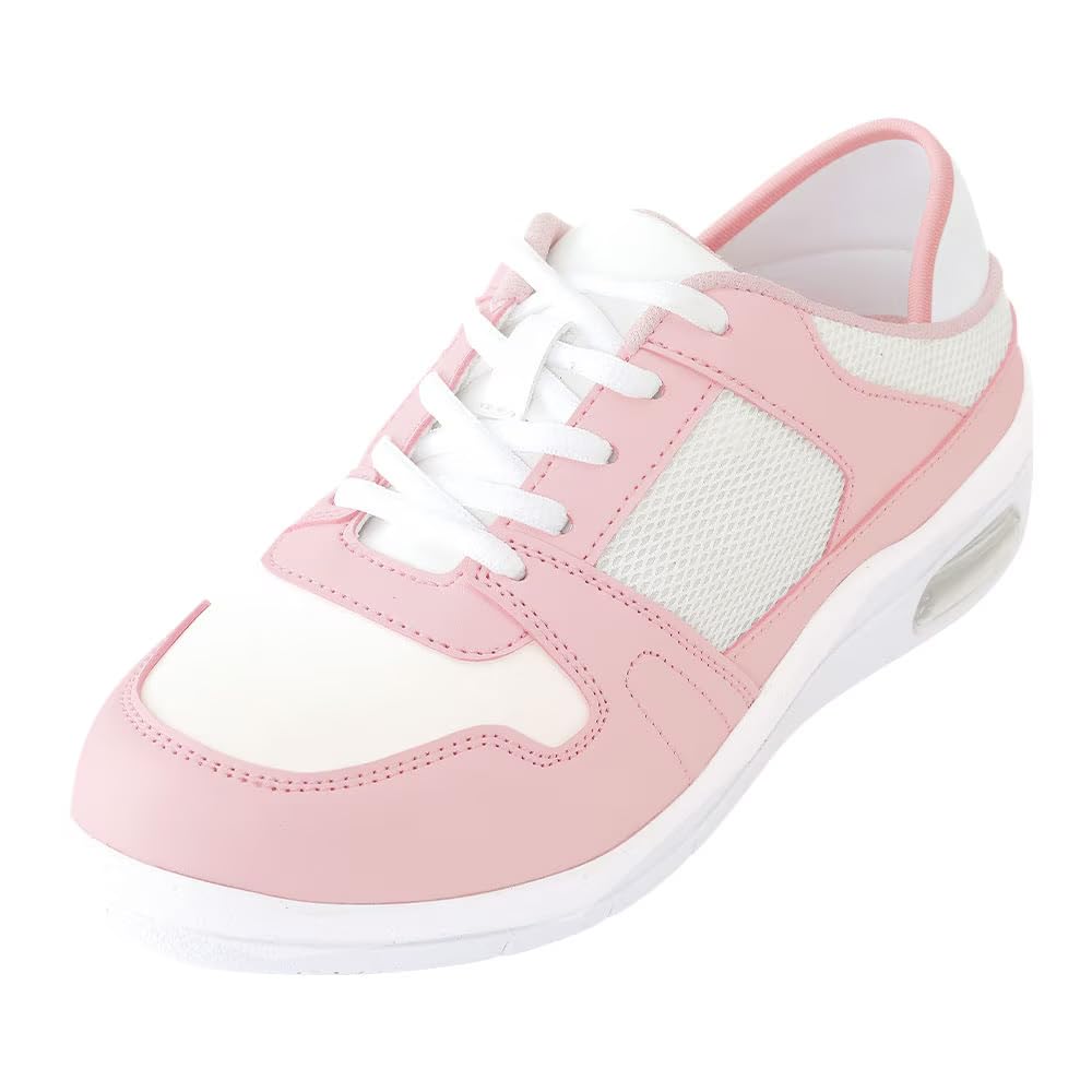 

Nursery 2-Way Color Air Shoes, Nursing and Medical, Lightweight, Breathable Sneakers for Men and Women, Size 25cm, Pale Pink, 5524211A
