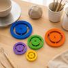 Clay Foot Rings Positioning Tool, 5-Piece Plastic Set for Shaping More Consistent Bases on Cups, Bowls, Plates, and Planter Before Drying