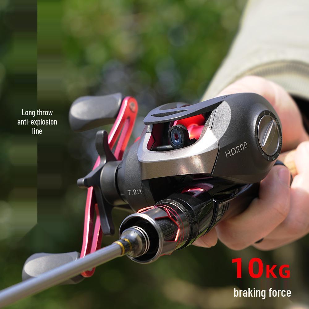 Haoton Lure Baitcasting Anti-Backlash Long Cast Blackfish Reel HD