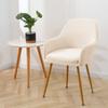 High Armrest Milk Silk Chair Cover, Cat Scratch-Proof, Universal Fit with High Elasticity for Dining Chairs