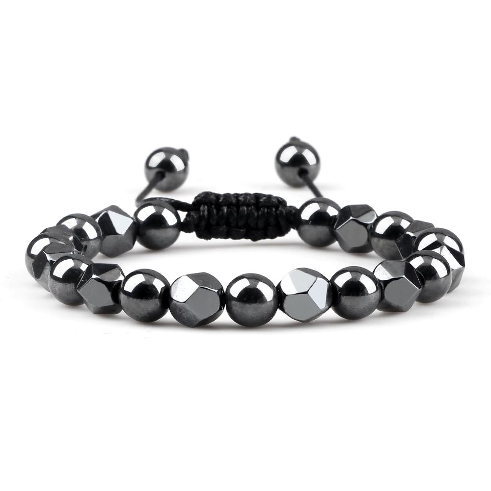 גברים חרוזי המטיט לא סדירים צמיד קסם נשים 4 6 8 מ"מ טבעי לבה טייגר עין חרוז זוג צמיד אופנה תכשיטי ידידות