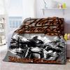 Harley-davidson Motorcycles Personalized Text Blanket Lightweight Customizable Blanket Soft Warm Cozy Perfect for Home Decor Seaside Office Sofa