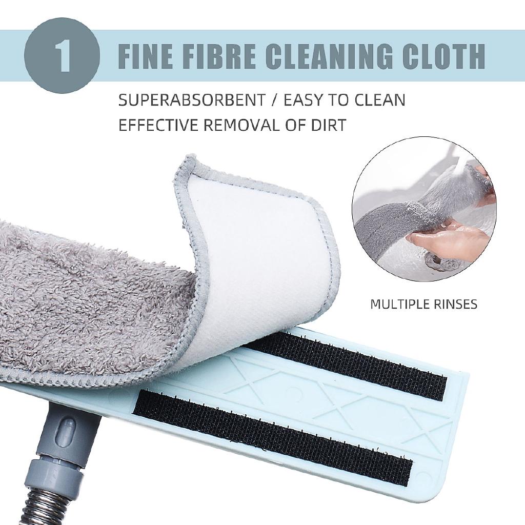 26 X 50cm CQ-01 Light Blue Household Telescopic Window Glass Wiper Cleaner Brush Rod Scrubber Window Cleaner Scraper With Spray Head Cleaning Tools