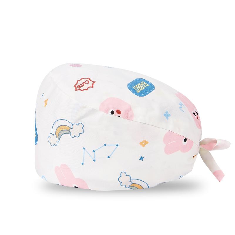 200 Kinds Adjustable Medical America National Pattern Cartoon Pet Hospital Heart Surgical Doctor Cap Surgeon Hat