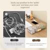 Travel Friendly Cord Keepers Storage Box Securely Store Charger Headphone Cables In Any Environment for Workspaces