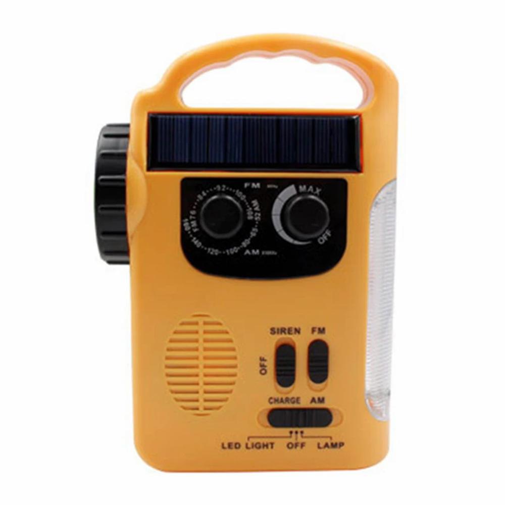 

RD339 Outdoor Camping Solar Power Hand Crank AM/FM Radio LED Light 1200mAh Power Bank Type A