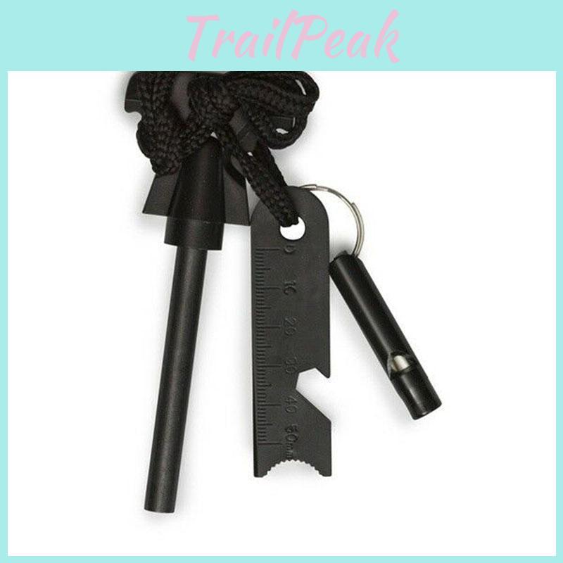 Magnesium Survival Outdoor Flint Scraper Stone Fire Starter Lighter Kit Camping