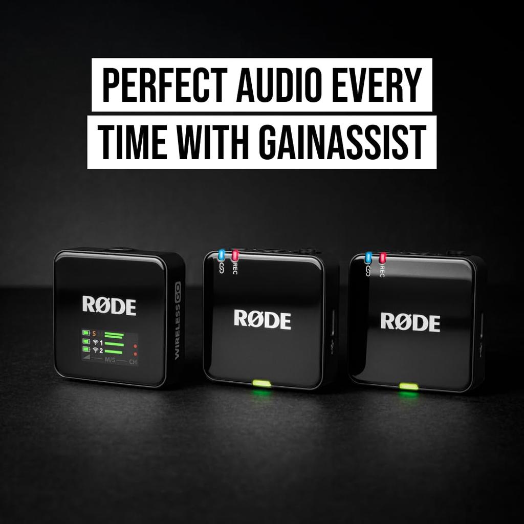 RODE Microphones Wireless Go (3rd Generation) Compact Wireless Microphone, Black, WIGOGEN3