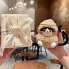 Adorable Peanut Cat Ceramic Mug with Lid - Gift for Girls & Kids' Birthdays