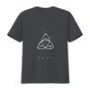 D A R K Series Black T shirt vintage Washed graphic fashion Slightly Breathable Versatile homme Casual Top For Everyday Wear
