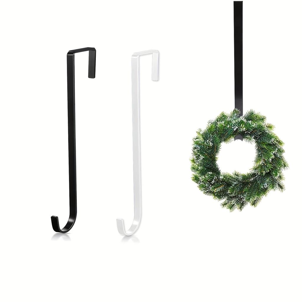 Einzigartiger 14,96 Zoll Metall-Türhaken für Halloween, Weihnachten, Ostern, Dekoration, Schwimmbad, Kranz, Futterstelle, flacher Haken, Vogelbadhaken