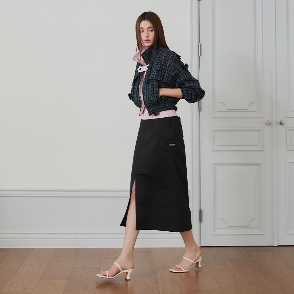 Egoiseuteu [Blue Label] Cargo Elastic Midi Skirt Es2Osk01