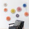 Modern 3D Ceramic Flower Wall Mural Decoration Home Bedroom Porch Wall Sticker Ornaments Office Lobby Club Wall Accessories Item