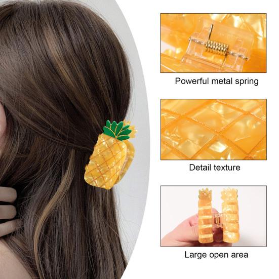 Hair Claw Fruit Design Back Head Shower Clip Medium Size Shark Hair Claw Non-slip Versatile Hair Accessory