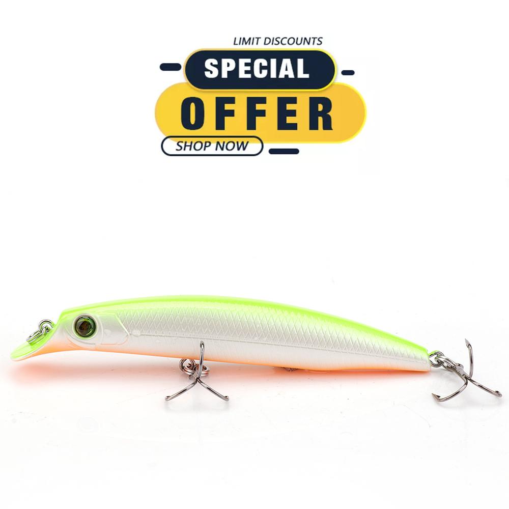 

Limited Special Offer 10cm 11g Integrated Lip Floating Black Minnow Fishing Lures
