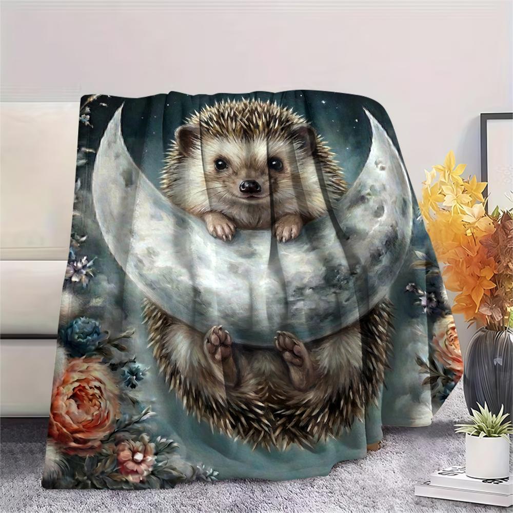 1Pc Cute Animal Print Flannel Blanket, High quality Comfortable for All Seasons, Home Decor, Warmth and Comfort, Perfect for Christmas Gifts 27