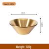 ZISIZ Goldene Koreanische V-Form Doppellagige Schüssel