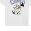 Ganni Cat Print Casual Round Neck Short Sleeve Regular T-Shirt Women Tops Bright-White T3995151