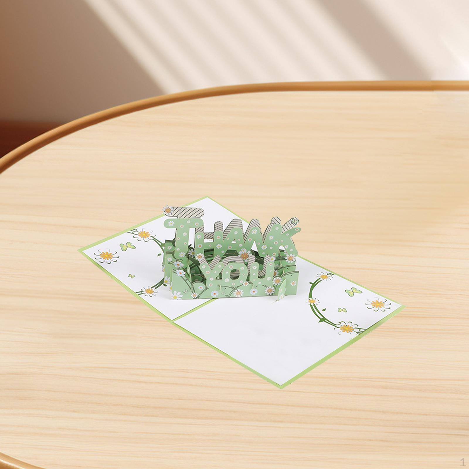 

3D-карта с благодарностью, праздничные подарки, праздничный декор, уникальные поздравительные открытки для друзей, мужчин светло-зеленый