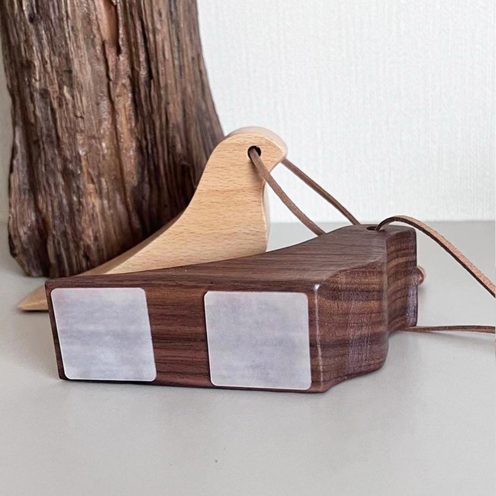 2pcs Wooden Door Stops Bird Shape Wedge Wooden Door Stoppers Child Safety Door Stop for Bedrooms Living Rooms Offices