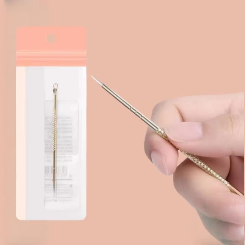 Double Headed Acne Needle Blackhead Cell Clip Suit Acne Removal Needle Tweezers Precision Acne Clip Acne Tool