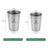 TOMSHOO Outdoor Camping Titanium Cup Pure Titanium Water Cup Beer Mug Portable