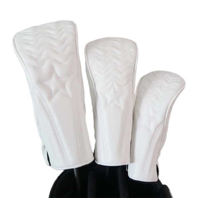 Protective Golf Club Headcover PU Soft Durability Universals Golf Club Cover for Drivers Soft Inner Lining
