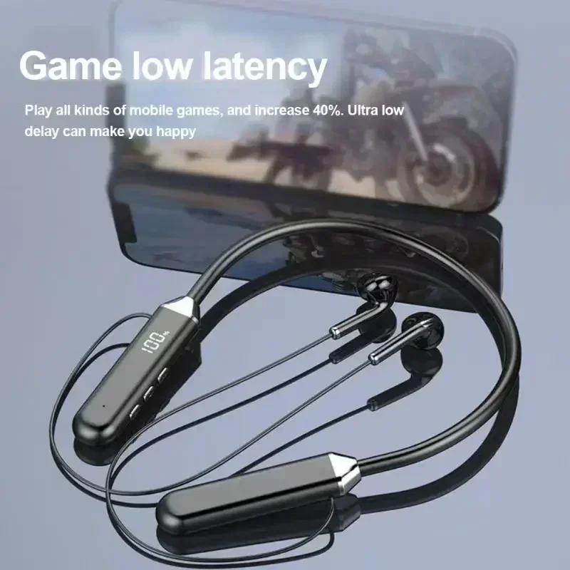 Xiaomi Wireless Neckband Earphones Bluetooth 5.3 Headphones Gaming Power Display Headset TWS Earbuds Sport Headset With Mic
