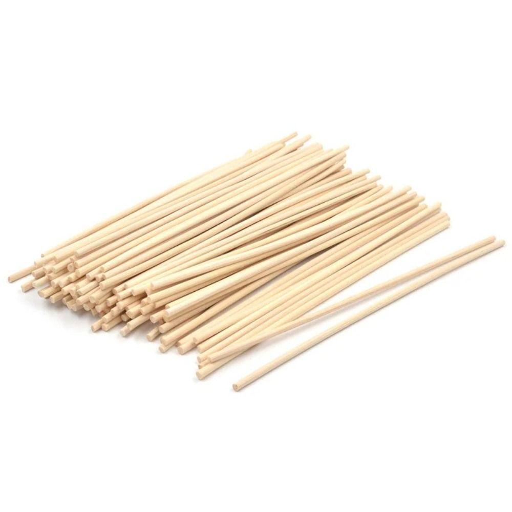 100Pcs 3mm*25cm Fiber Reed Diffuser Sticks Black/White/Wood color Volatile Rod Home Decoration